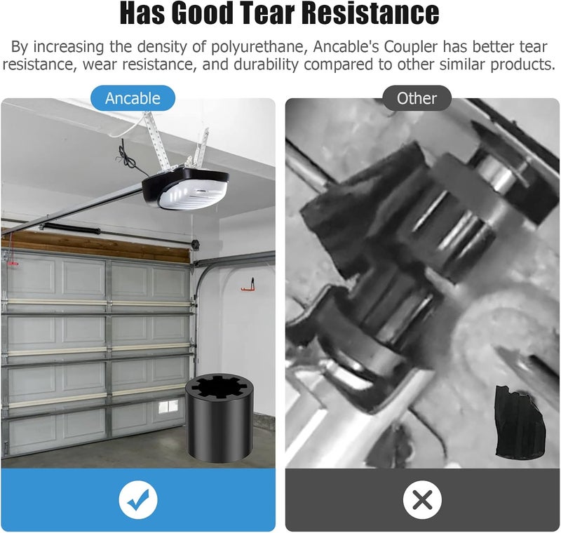 Ancable Screw Drive Coupler Part for LiftMaster, 6-Pack Garage Door Opener Sprocket Coupler Part for LiftMaster Chamberlain Craftsman Garage Door Opener - Image 2